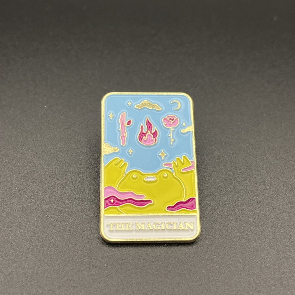 The Magician Tarot Card‎ Frog Cute Enamel Lapel Hat Pin
